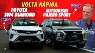 TRETA BRUTA NA VOLTA RÁPIDA! Toyota SW4 Diamond x Mitsubishi Pajero Sport na pista. Quem vence?