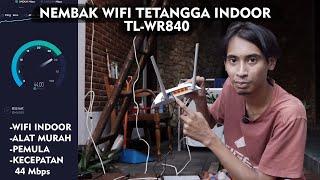 NEMBAK  WIFI TETANGGA DENGAN TpLink WR840 (150 Ribuan) PEMULA