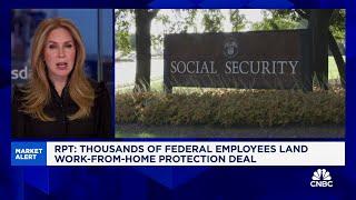 Thousands of federal employees land work-from-home protection deal: Report