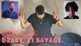 Drake, 21 Savage - Rich Flex - Lukas V Drums Drum Cover