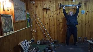 САКСОН БАР 60 КГ!СИЛОВОЙ РЫВОК 3 РАЗА 60 KG SAXON BAR MUSCLE SNATCH 3 REPS