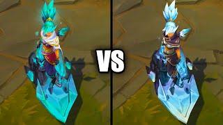 Crystalis Motus Taliyah vs Reclaimed Mythic Chroma Skins Comparison (League of Legends)