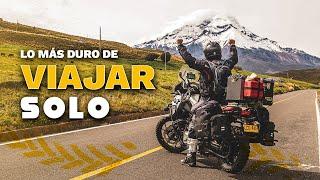 Lo más duro de viajar solo en moto por el mundo - Volcán Chimborazo - Ecuador