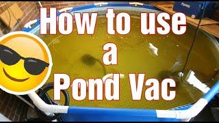 how to use a pond vac - without draining your pond!