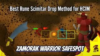 HCIM Best Rune Scimmy Drop Method - Zamorak Warrior Safespot