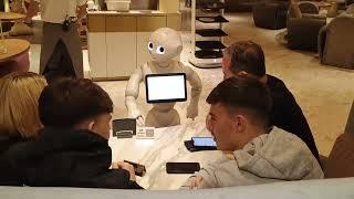 Robot Waitstaff in Shibuya in Action