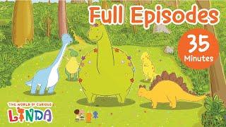 5 best episodes of the world of curious Linda | Full episodes compilation | Dinosaur Linda & etc.
