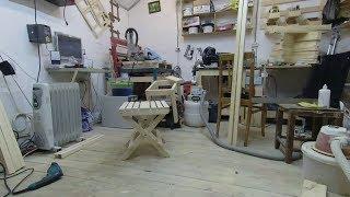 DIY.Folding stool. Складной табурет из фанеры.