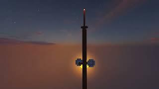 Fall - B67 Television Tower in Minecraft [HD]