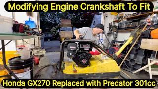 Predator Engine Swap on Wacker Compactor (Honda GX270 Replacement)