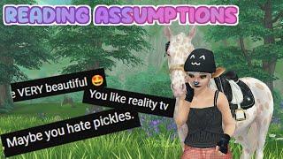 1,600 Special! Reading Assumptions About Me