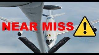 E-8 AWACS Air Refueling gone wrong