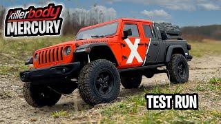 RC JEEP Gladiator Rubicon Killerbody Mercury Chassis KIT TEST RUN OffRoad RC Crawler