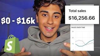 $0-$16,000 In 30 Days Dropshipping With NO MONEY (Step-By-Step)