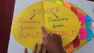 English Grammar - Gender | Examples of Masculine and Feminine Genders | Fish Project on Genders