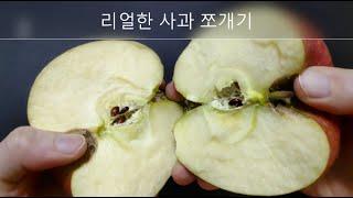 리얼한 사과 쪼개기/apple split/リンゴ割り/切苹果 헛짓뻘짓