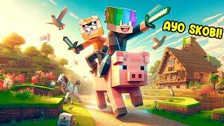 100 HARI PETUALANGAN MEMBANGUN DESA MELOBI DAN SKOBI DI MINECRAFT SEASON 1!