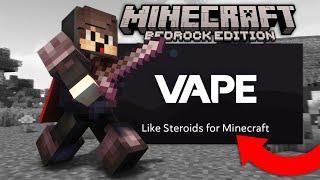 VAPE V4 Injects into Bedrock Edition..? | Cheating on CubeCraft (MCPE)