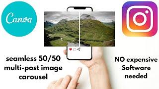 How to Split any Image in Canva. Instagram Multi-post Carousel