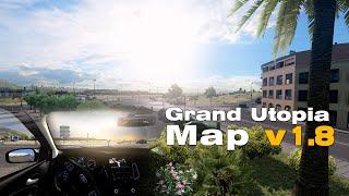 ⁴ᴷ⁶⁰ETS2 1.37 - Grand Utopia Map | Realistic Graphics?! | NaturaLux | Gameplay