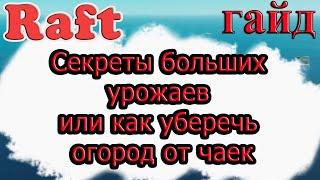 Секреты больших урожаев или как уберечь огород от чаек!!! Raft гайд