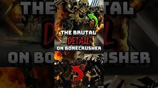 Brutal detail on Bonecrusher in Transformers ! #edformers #transformers #shorts