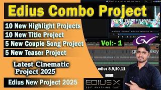 Edius 2025 Cinematic Data 30 Combo Project | Vlo-1