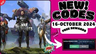 NEW  WAR ROBOTS GIFT CODES 16-OCTOBER 2024 | WAR ROBOTS CODES 2024 | WAR ROBOTS REDEEM CODES 2024