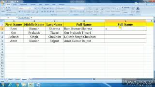 2 Excel Super Trick - Combine First Name & Middle Name & Last Name into One Column | #nctechtalks