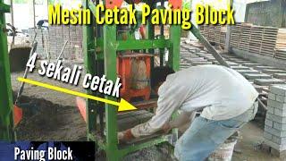 Pembuatan Paving Block Dengan Mesin Press Otomatis - mesin cetak paving block