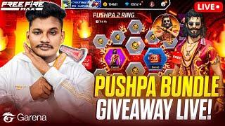 [Live] Pushpa Bundle Giveaway - Free Fire Live Telugu