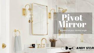 Choose this Pivot Mirror  for your bathroom!  Brand: ANDY STAR | Moon Mirror