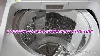 HOW TO DO TUB HYGIENE FOR PANASONIC WASHING MACHINE ?