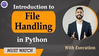 Lec-40: File Handling in Python | Python for Beginners