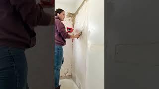 Repairing plaster walls with drywall and Plaster of Paris