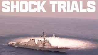 US Navy Destroyer Shock Trials - Stock Footage