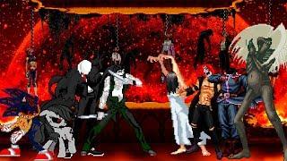 Kof Mugen Creepypastas Team VS Bosses Aterradores