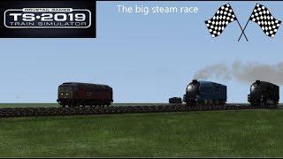 The big steam race!! (Train Simulator 2019 Funny Moments)