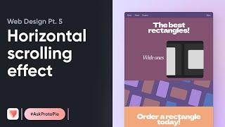 ProtoPie Tutorial | Web Design Series #5 Horizontal Scrolling Effect