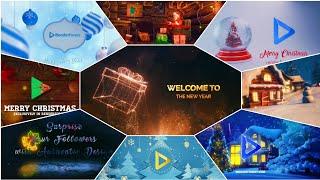 Happy New Year Intro 2022_Merry Christmas Intro Templates AFTER Effects_No Copyright Intro_YouTube