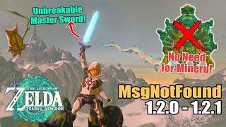 The EASIEST Method How to Obtain the UNBREAKABLE (MsgNotFound) Master Sword for Version 1.2.1! TOTK