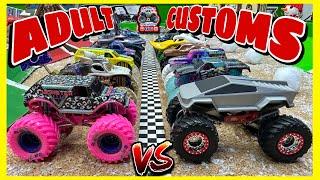 Toy Diecast Monster Truck Tournament- First Annual ADULT CUSTOMS Amazing builds & Wild Racing Action