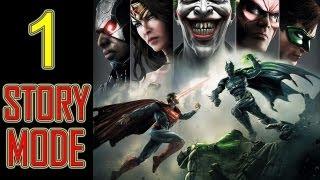 injustice gods among us walkthrough part 1 let's play gameplay story mode walkthrough part 1 HD