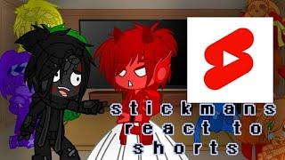 Stickmans react to shorts (стикмены реагируют на видео+ жизнь перед реакцией)