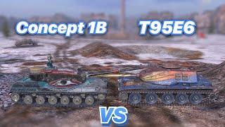 НА ЗАБИВ#90| Главная награда НОВОГОДНЕГО ИВЕНТА | Concept 1B против T95E6 | WoT Blitz | Zlobina Liza