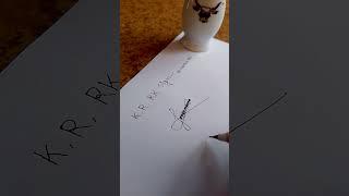 k R rk signature comment on your name #caligraphy #art #lettering #logo #sign #handwriting