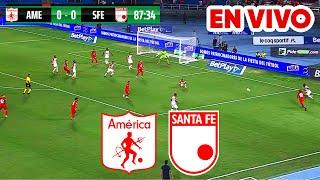  AMERICA VS SANTA FE PARTIDO DE HOY EN VIVO / FECHA 18 LIGA BETPLAY DIMAYOR II 2024