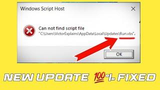 Fix Can not find script file task.vbs in Windows 11/10/8/7 - How To Remove task.vbs Message Pop-up