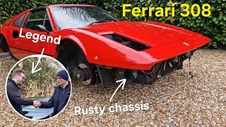 Ferrari 308 Rust and Ratarossa!  Starting a front-end face-lift which results in a surprise meeting.