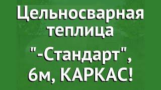 Цельносварная теплица Агросфера-Стандарт, 6м, КАРКАС! обзор АГС015 производитель Агросфера (Россия)